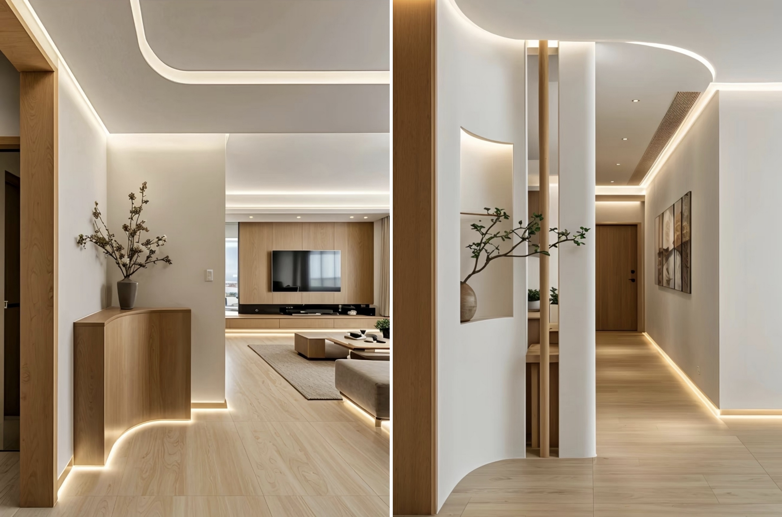 Minimalist giriş yolunun sofistike duygusu